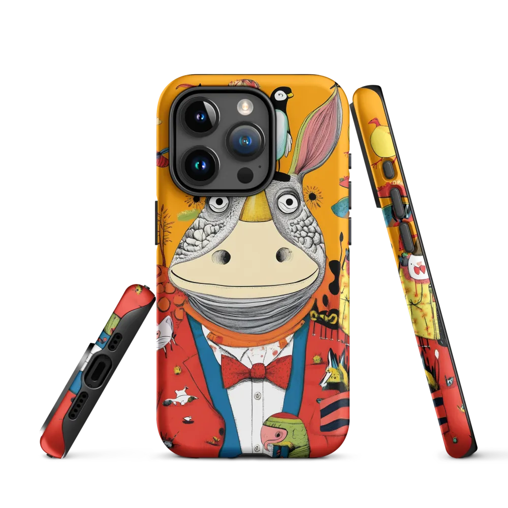 Whimsical Rhinoceros: A Playful Encounter