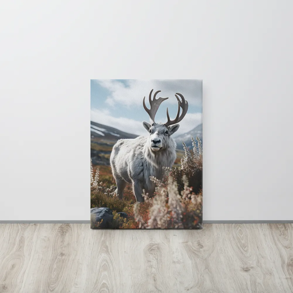 Majestic Harmony: The Reindeer in Nature | Canvas | 18″×24″