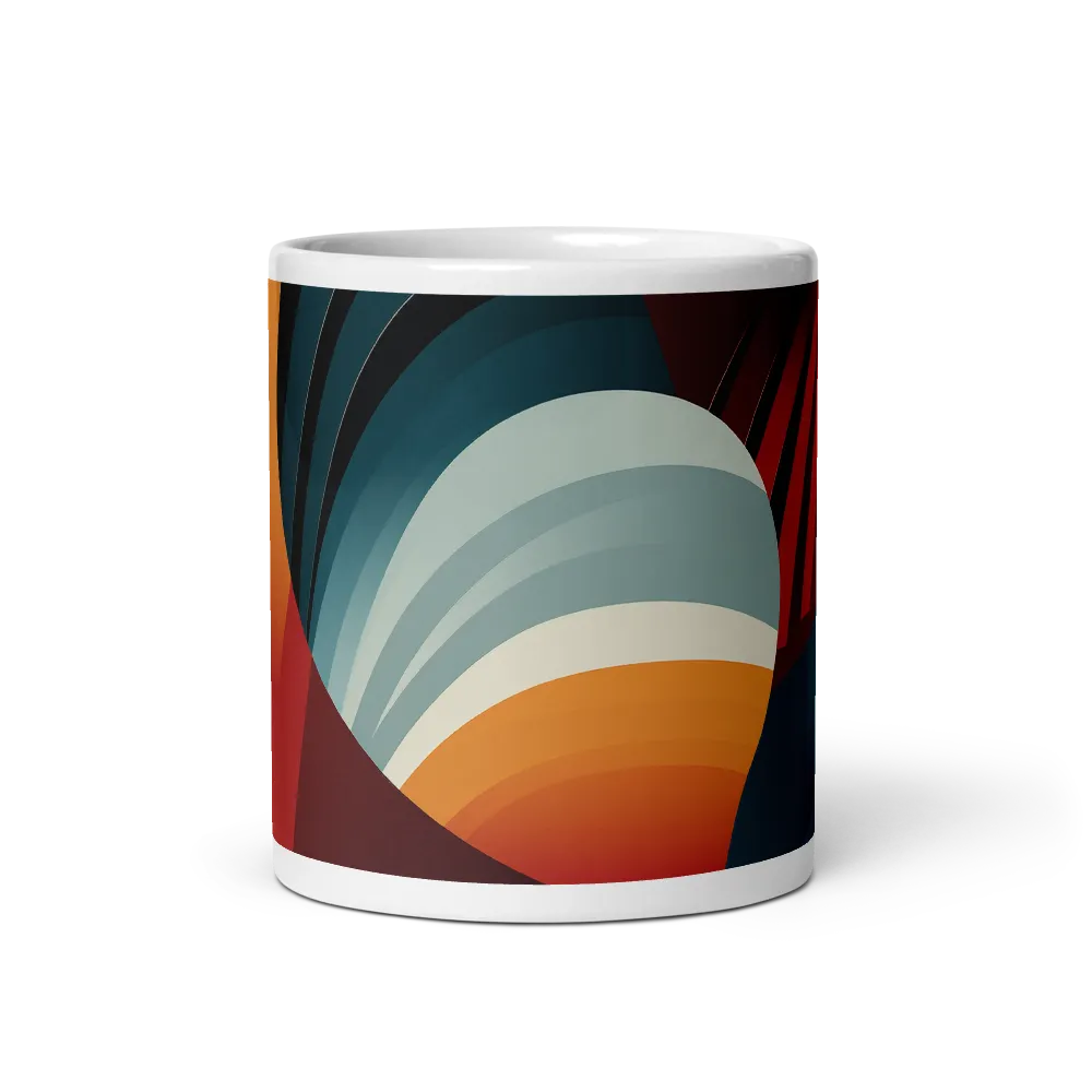 Dynamic Abstractions: A Dance of Forms and Colors | Mug with White inside | 11 oz