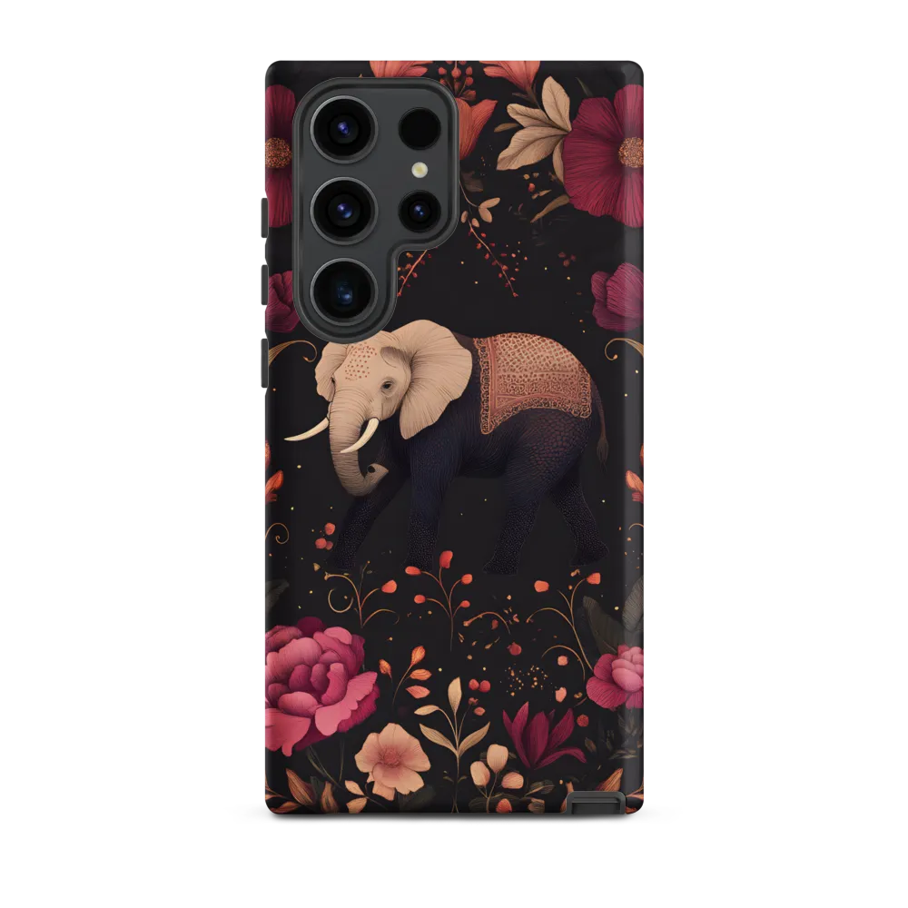Whispers of the Wild: Elephants and Blooms