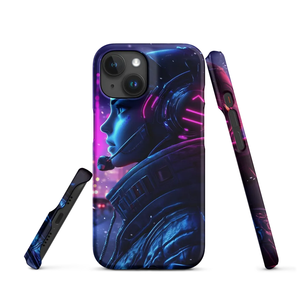Dystopian Elegance: Cyberpunk Figure in Neon