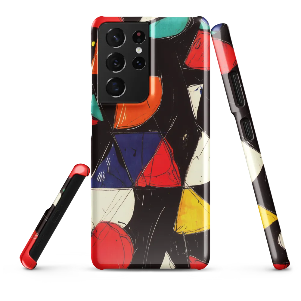 Vibrant Geometric Symphony | Phone Case |  S21 Ultra | Snap Case | Glossy