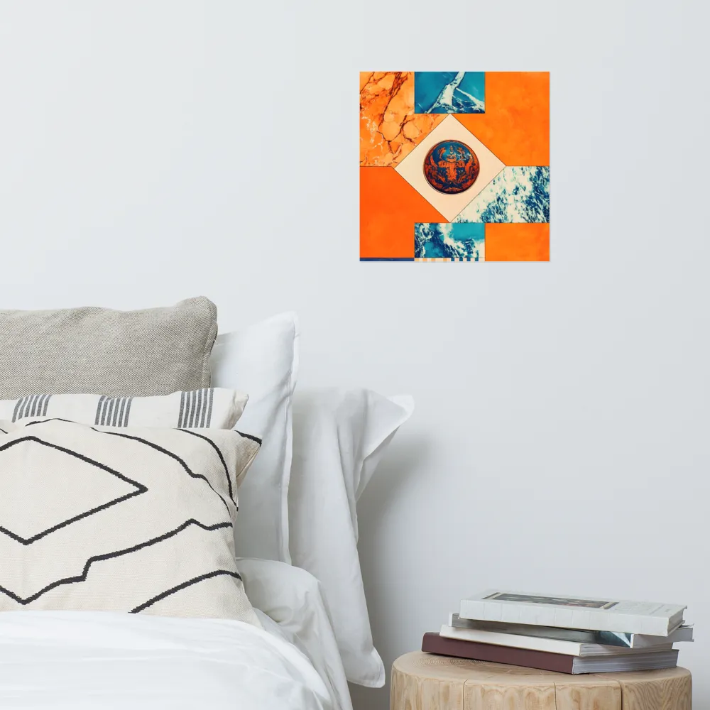 Harmonious Encounters: Abstract Geometry | Poster | 14″×14″