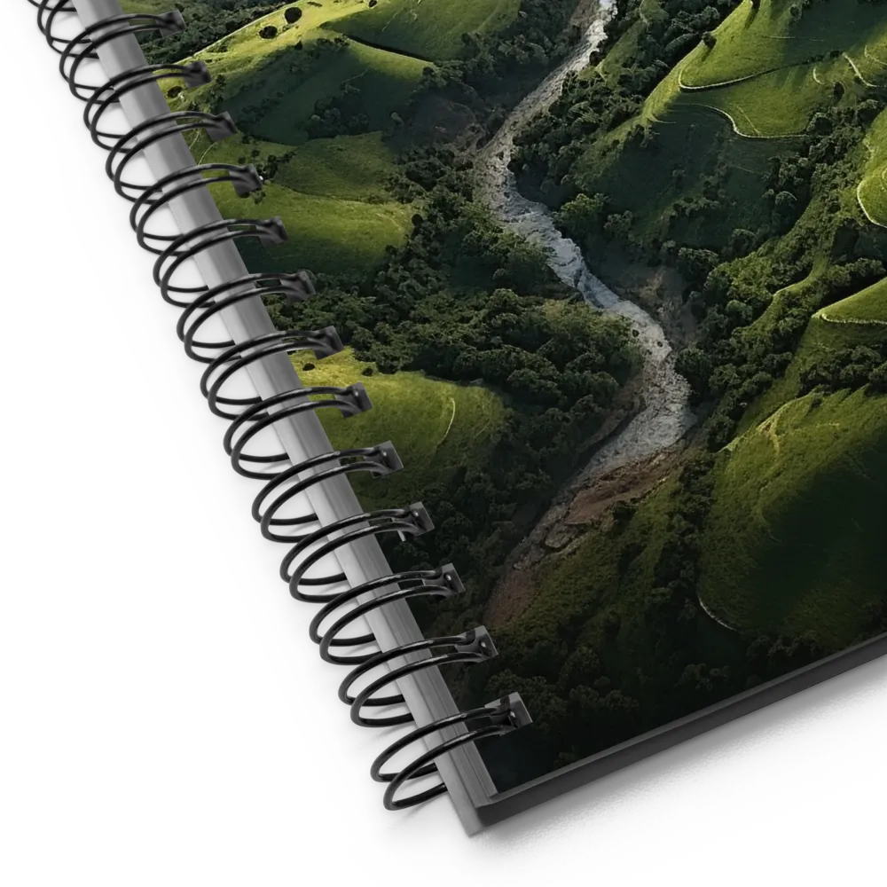 Tranquil Green Valleys | Spiral Notebook