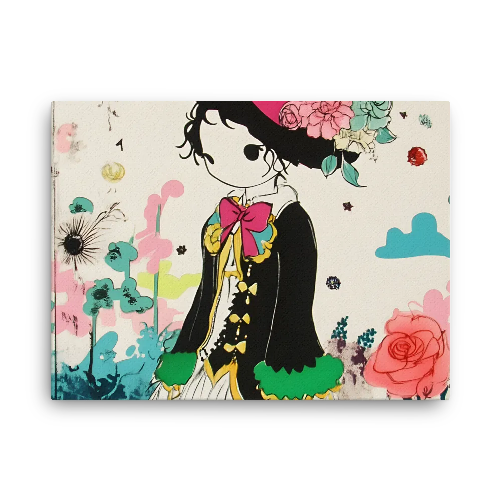 Whimsical Garden Reverie | Thin Canvas | 18″×24″