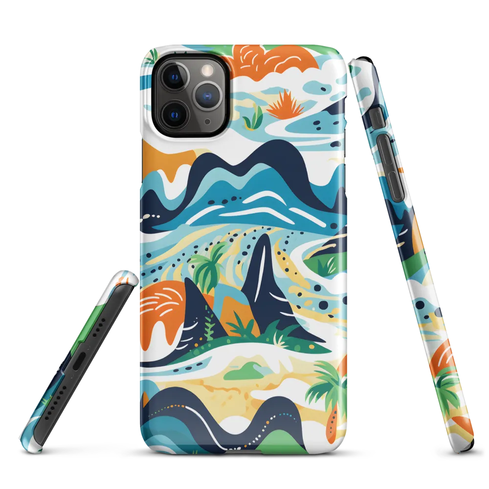 Abstract Tropical Landscape | Phone Case |  11 Pro Max | Snap Case | Glossy