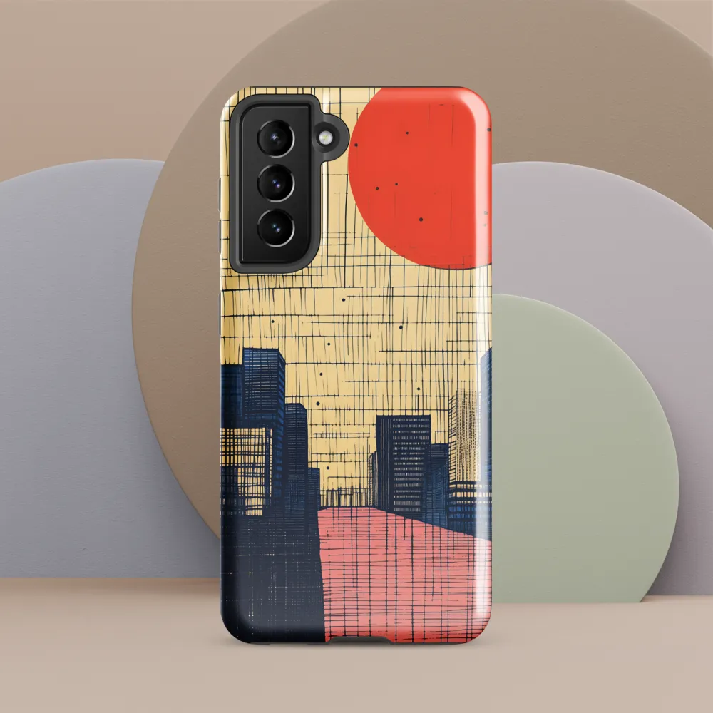Urban Echoes: A Minimalist Cityscape