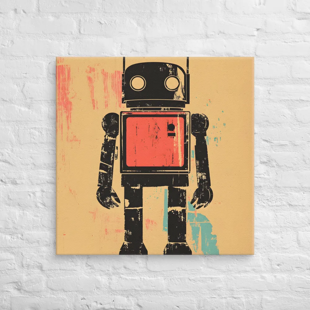 The Retro Robot | Canvas | 30″×30″