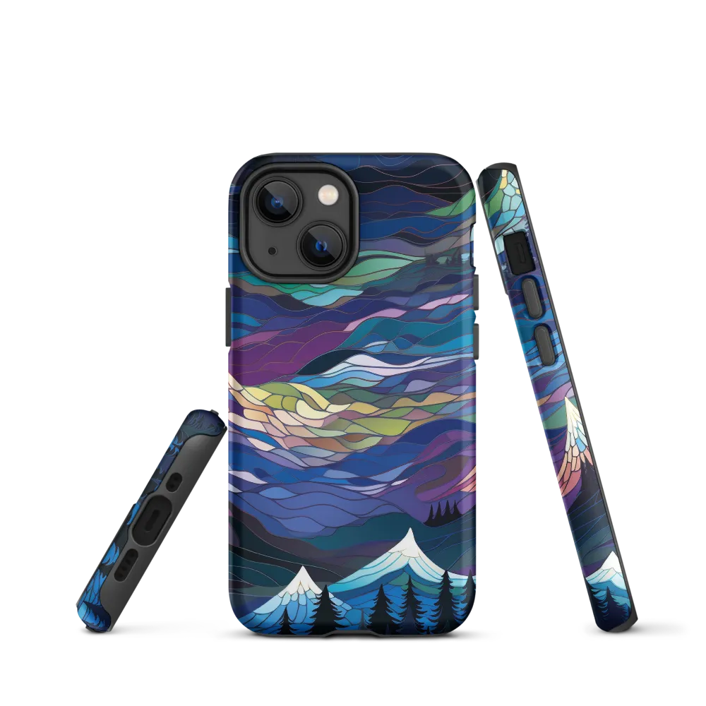 Twilight Peaks: An Abstract Mountain Landscape