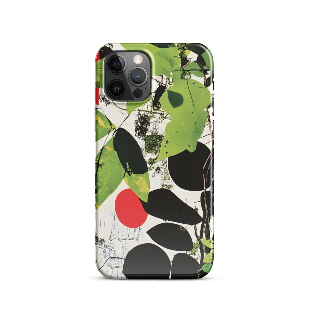 Nature's Geometry: A Contemporary Collage | Phone Case |  12 Pro | Snap Case | Glossy