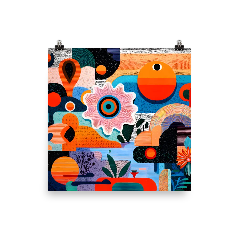 Blooming Geometry 
 Poster | 12″x 12″