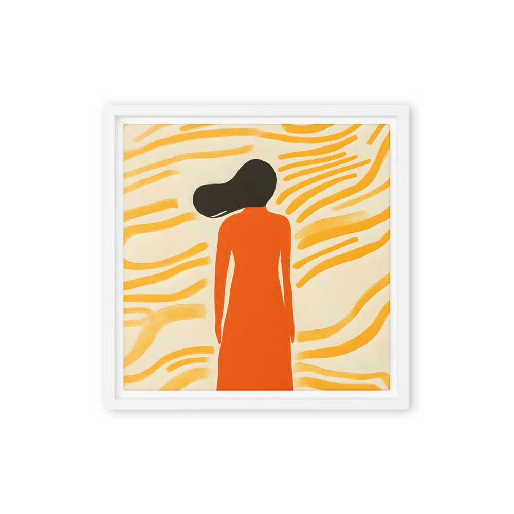 Connection to Serenity | Canvas with White Frame | 12″×12″