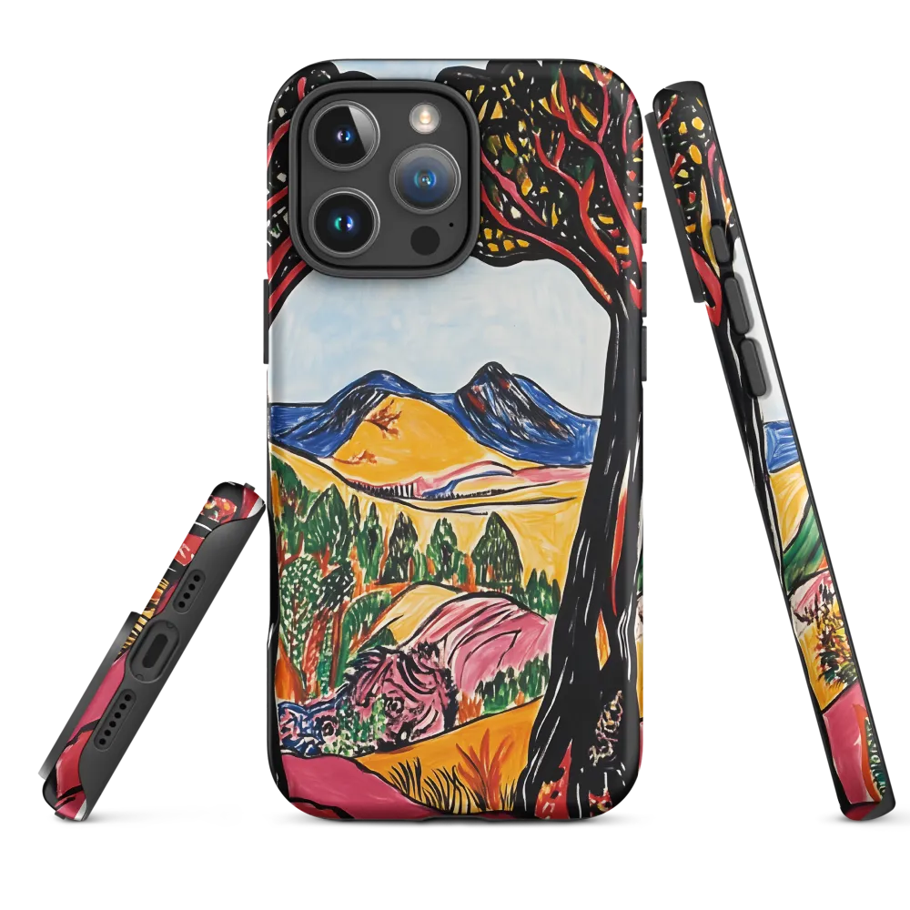 Vibrant Nature's Embrace | Phone Case |  16 Pro Max | Tough Case | Matte