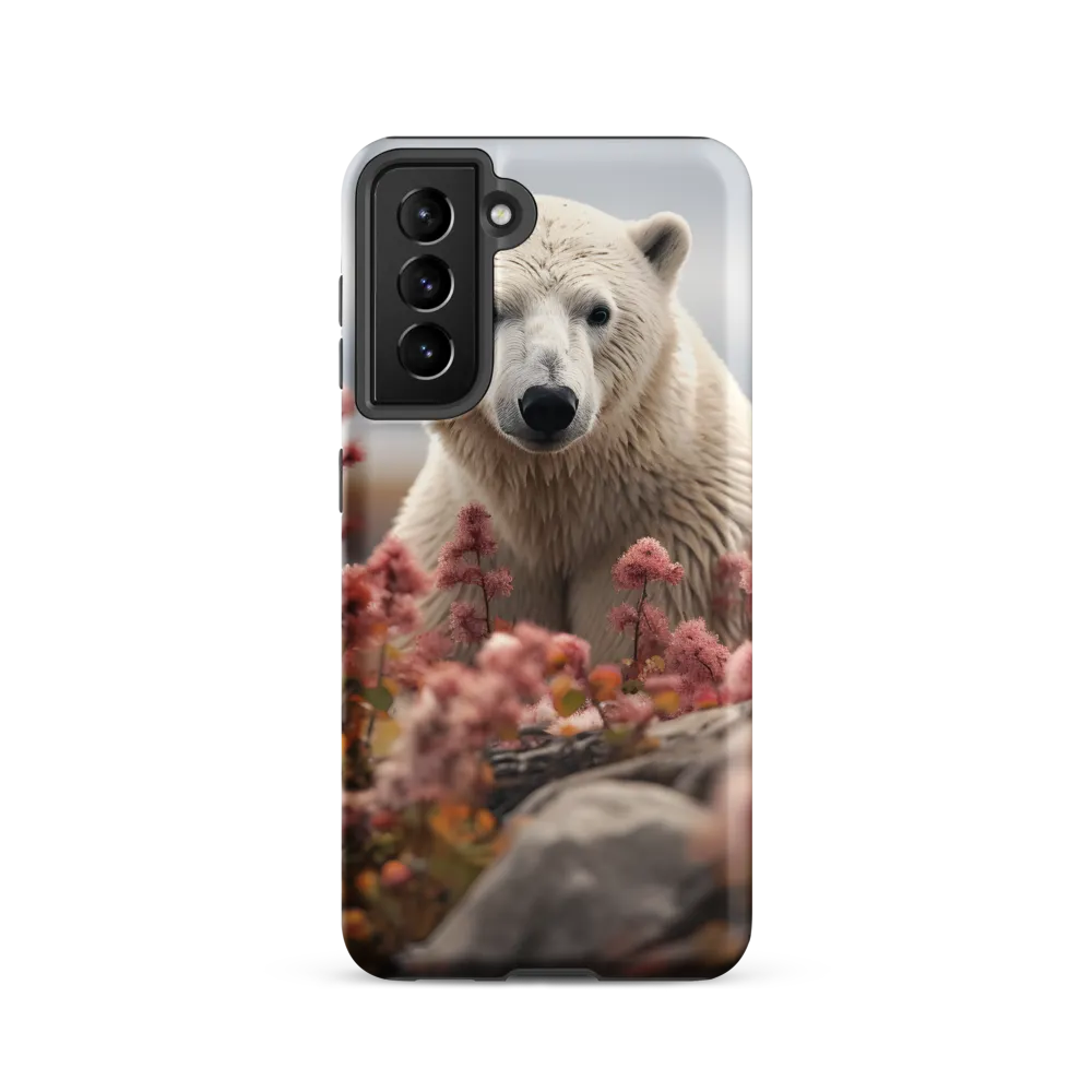 Curiosity Among Blooms: The Polar Bear