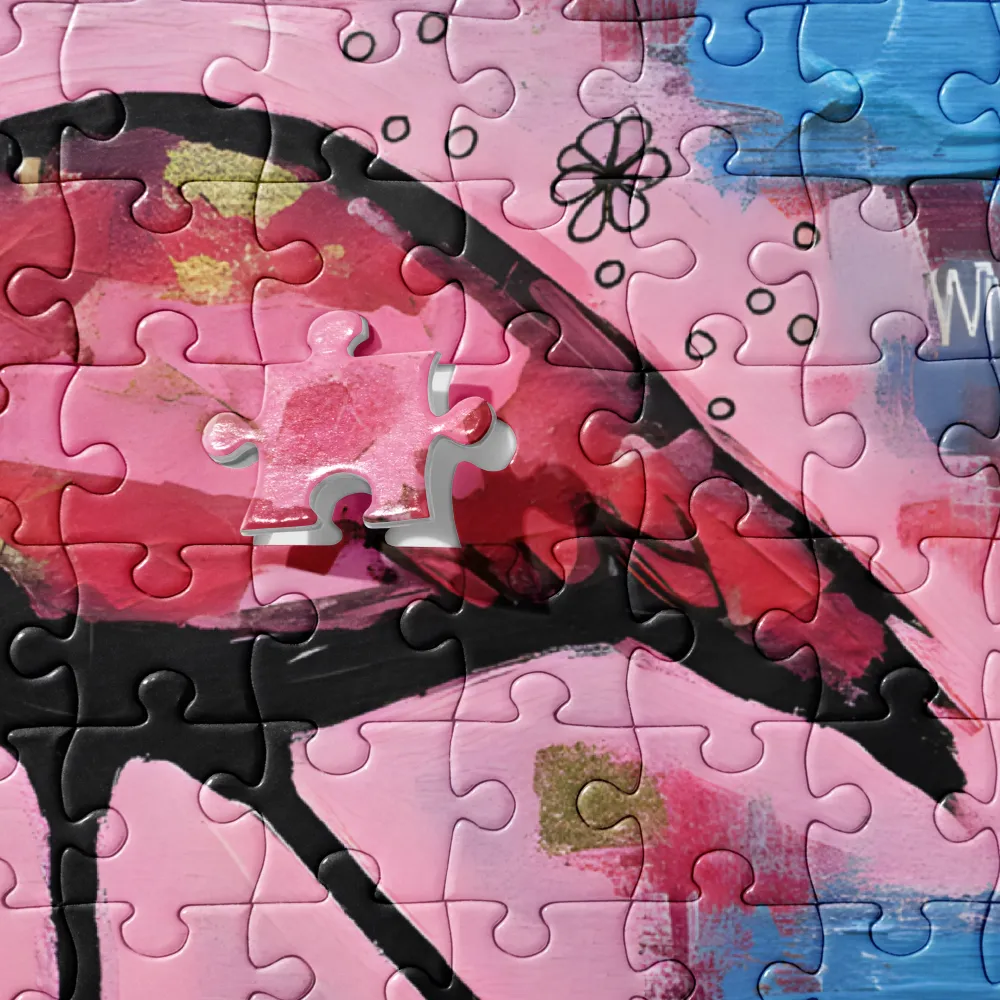 Rosy Flamingo 
 Jigsaw Puzzle