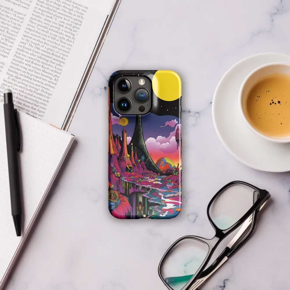 Celestial Dreams: A Journey Through an Alien Landscape | Phone Case |  15 Pro | Snap Case | Glossy