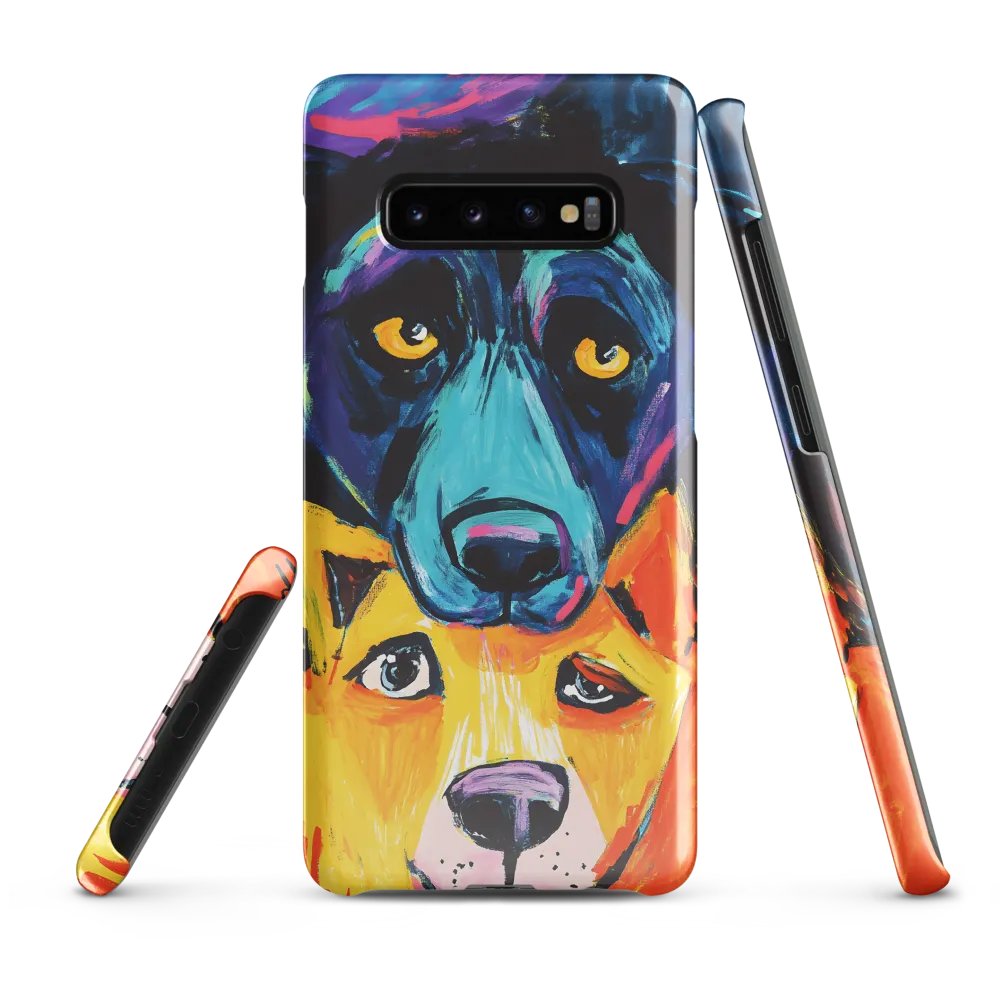 Vibrant Companions: An Expression of Canine Spirit | Phone Case |  S10 Plus | Snap Case | Glossy