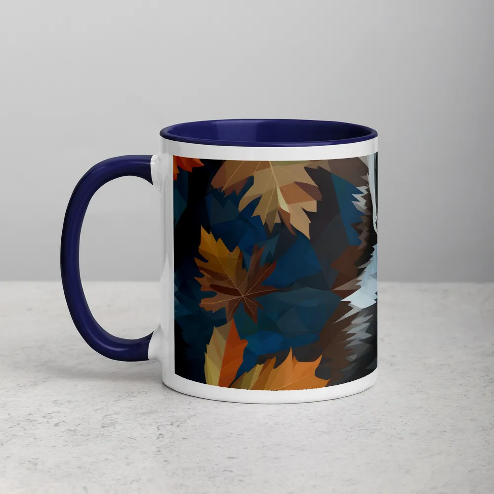 Whispers of Autumn: The Raccoon's Gaze