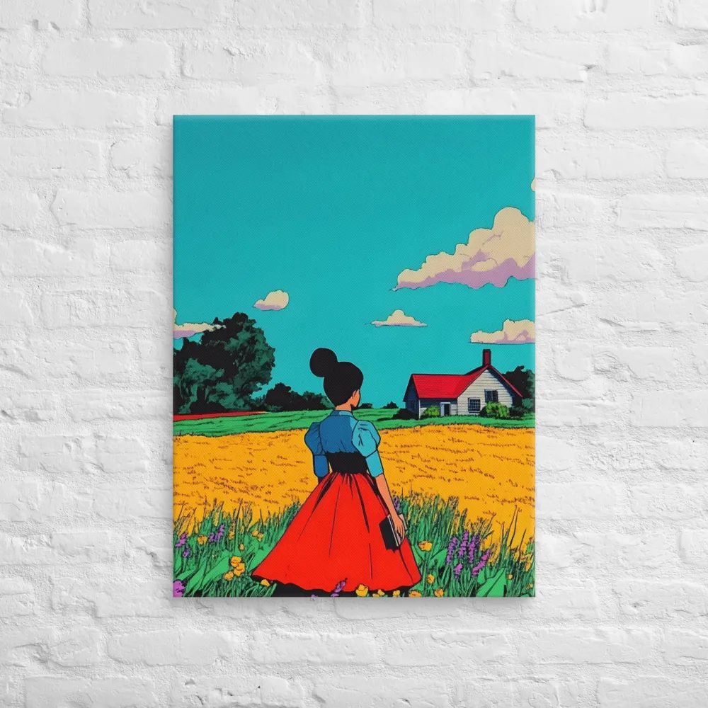 Whispers of a Sunlit Meadow | Canvas | 24″×32″