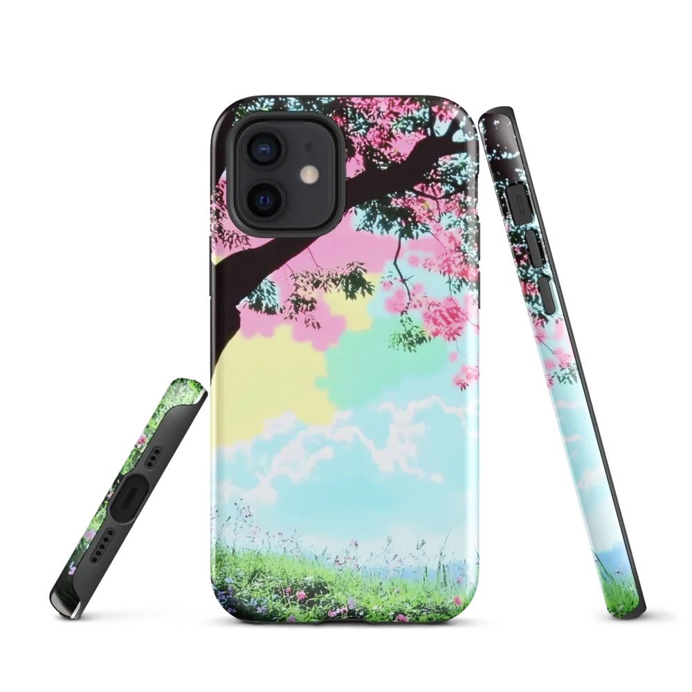 Pastel Dreams: A Surreal Tree Landscape