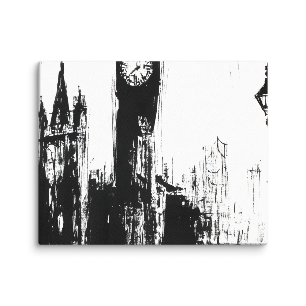 Clock Tower in Motion | Canvas | 8″×10″