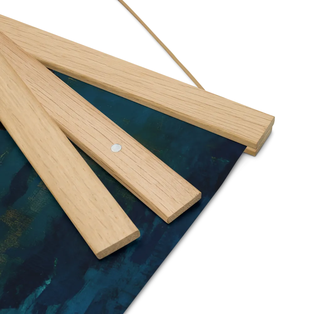 Majestic Absurdity: The Hat-Wearing Bird | Poster With Oak Wood Hanger | 16″×16″