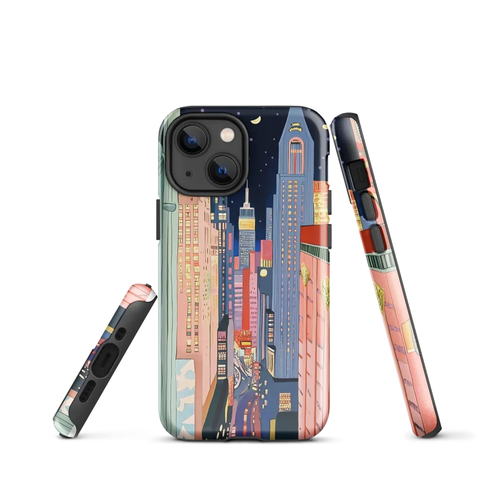 Urban Dreamscape: A Pop Art Night | Phone Case |  13 mini | Tough Case | Glossy