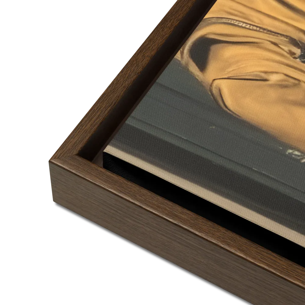 Silent Reflection | Canvas with Brown Frame | 24″×36″