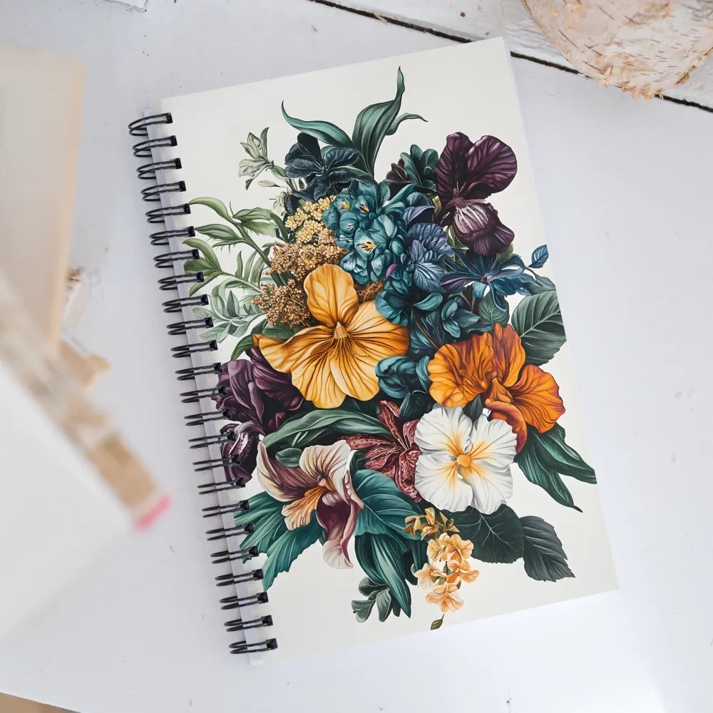 Floral Symphony | Spiral Notebook