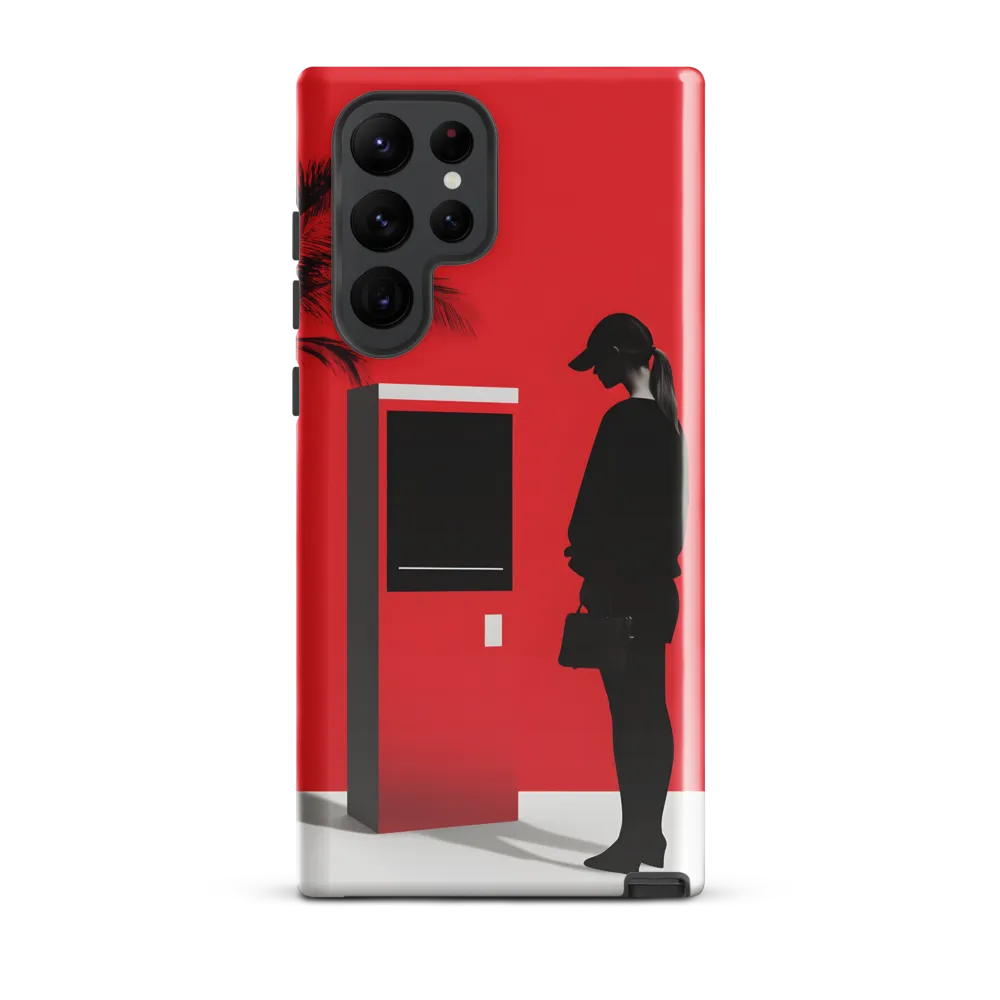 Contemplation in Red | Phone Case |  S22 Ultra | Tough Case | Glossy