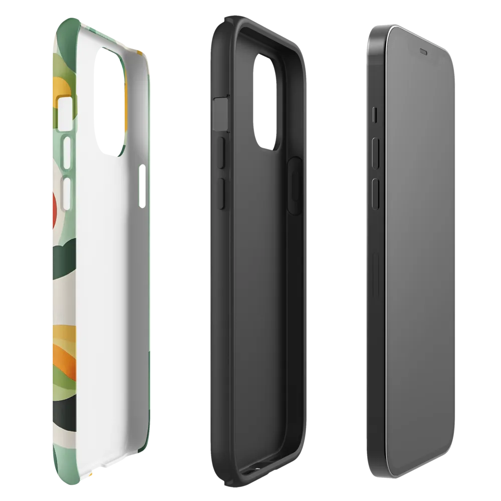 Harmony in Shapes: A Playful Abstract Design | Phone Case |  12 Pro Max | Tough Case | Matte