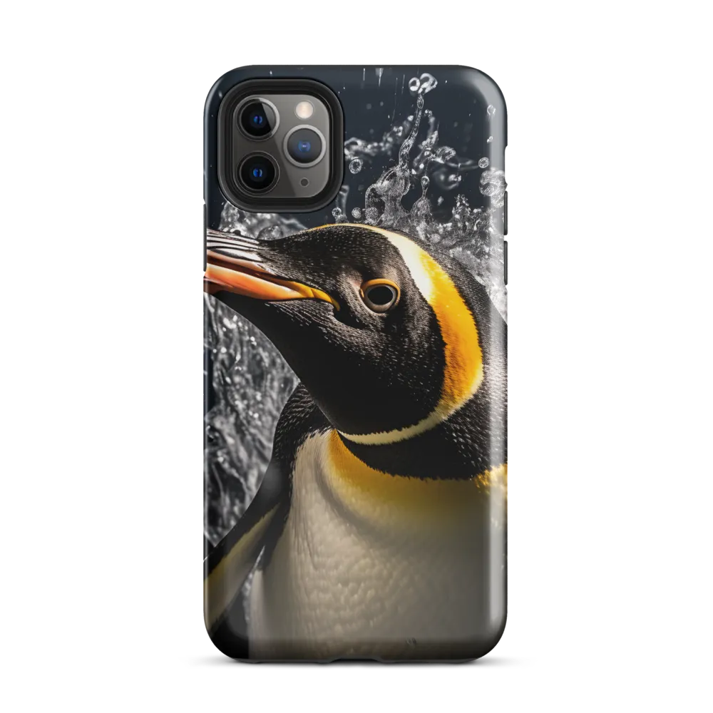 Emerging Majesty: The Penguin in Motion | Phone Case |  11 Pro Max | Tough Case | Glossy