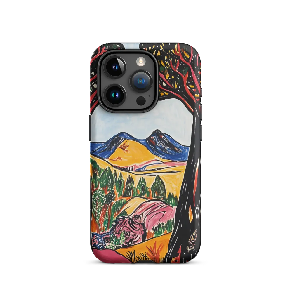 Vibrant Nature's Embrace | Phone Case |  15 Pro | Tough Case | Matte