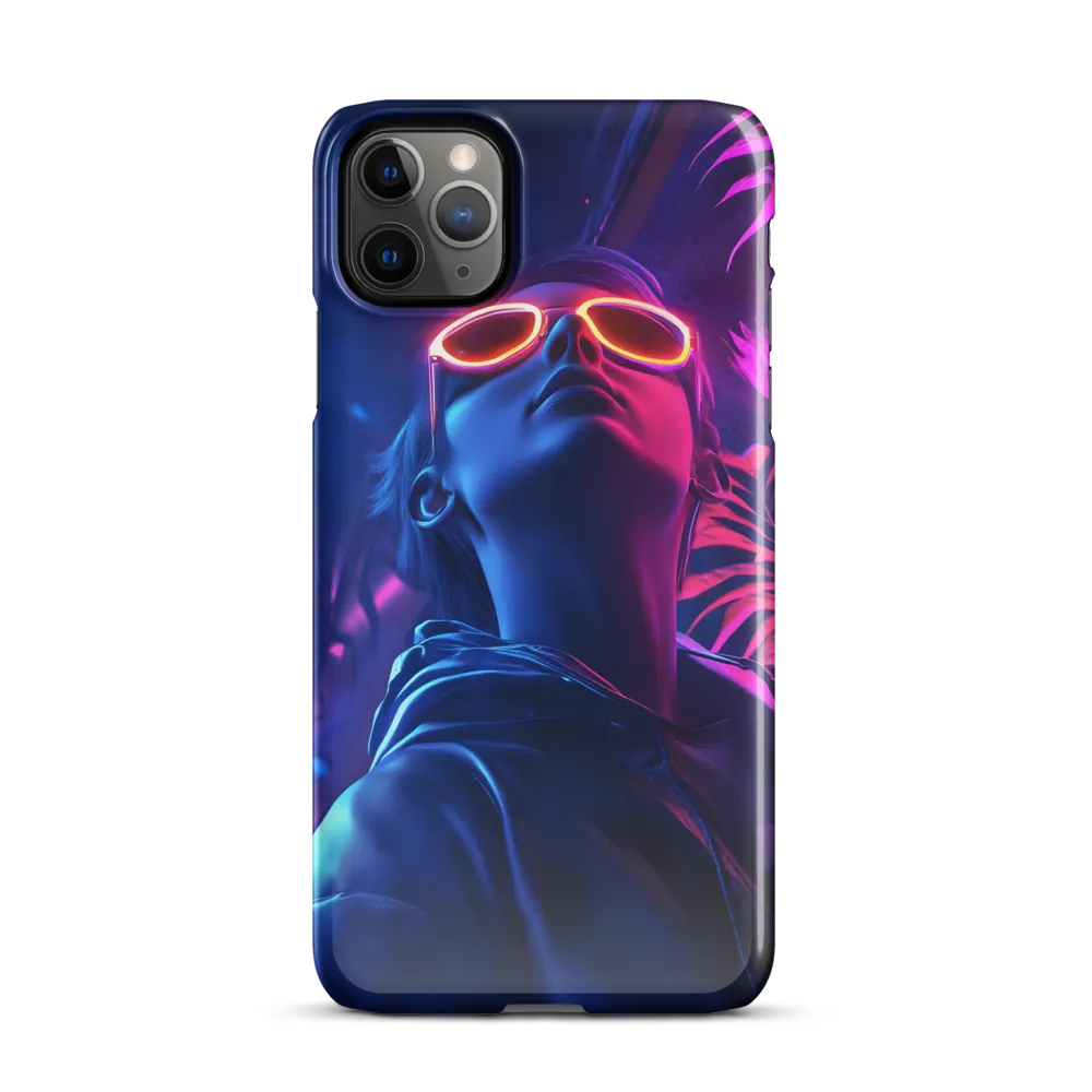 Neon Dreams: A Cyberpunk Portrait | Phone Case |  11 Pro Max | Snap Case | Glossy