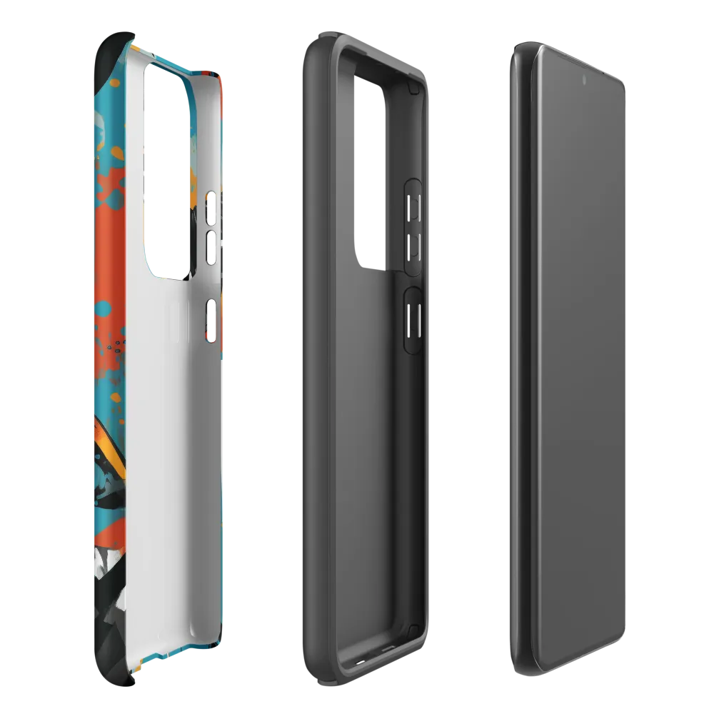 Dynamic Antelope in Vivid Abstract