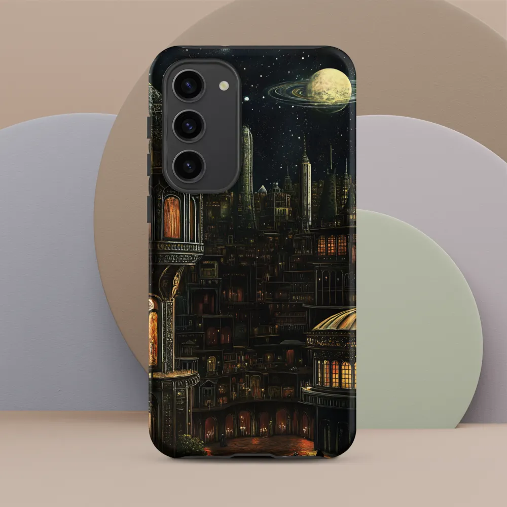 Celestial Enigma: A Surreal Cityscape