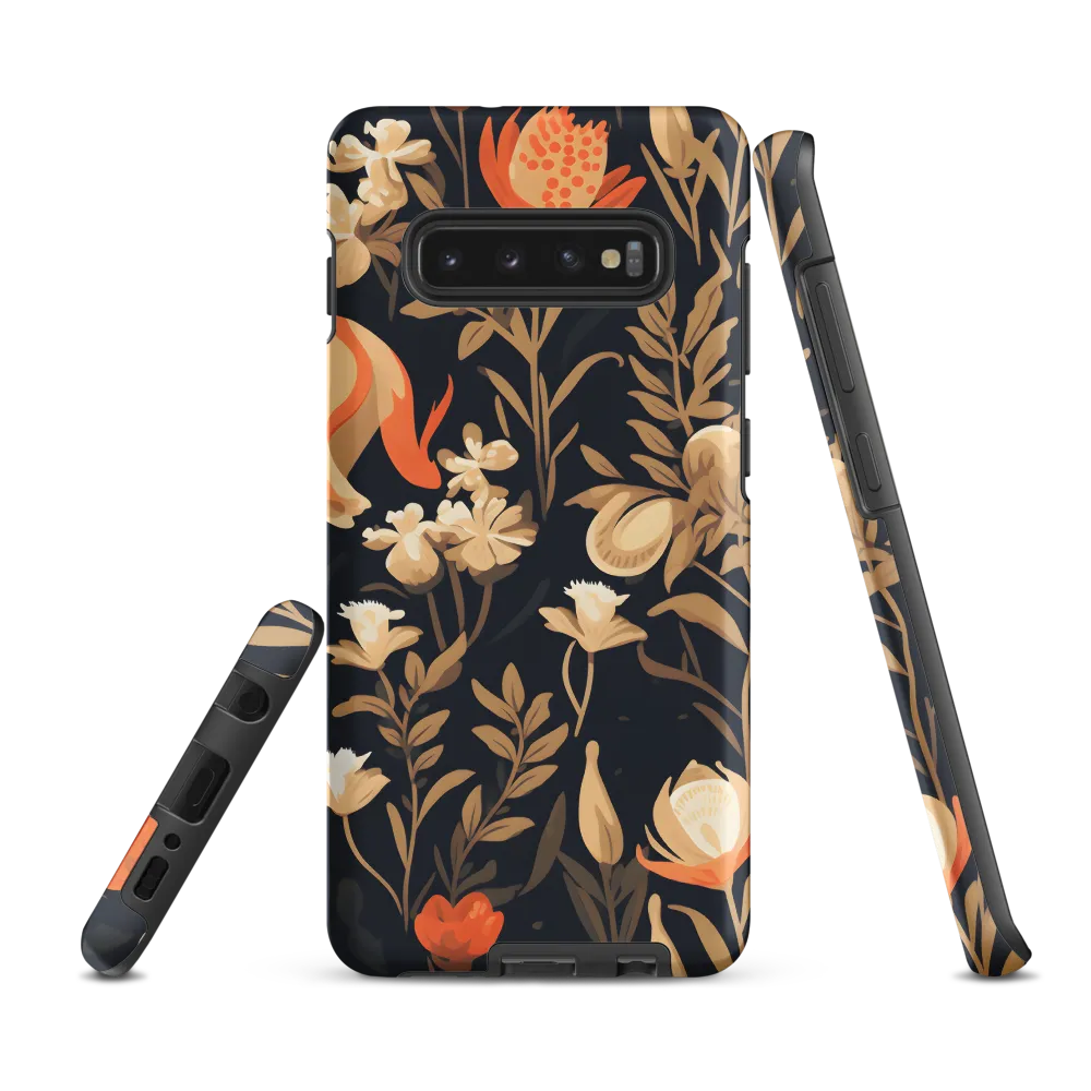 Floral Harmony: A Dance in the Dark