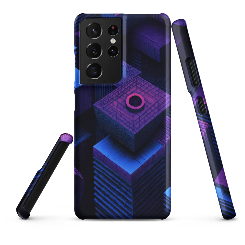Geometric Dreams in Blue and Purple