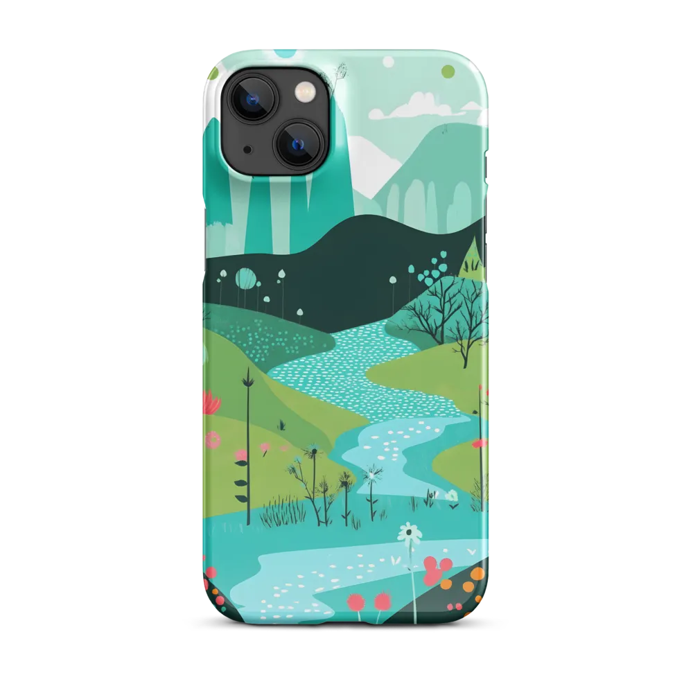 Whimsical River in a Lush Landscape
