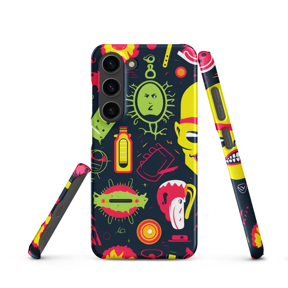 Neon Revelry: A Quirky Exploration of Modern Pop Art