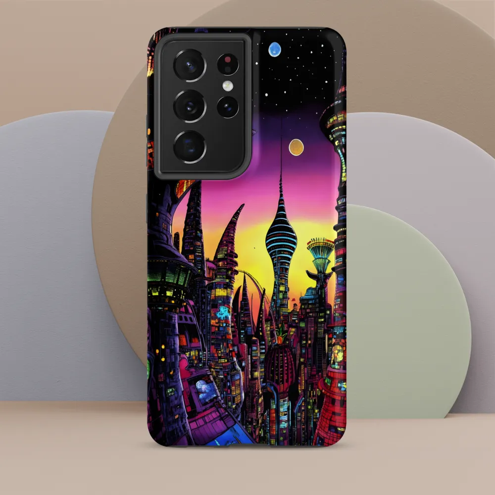 Futuristic Cityscape at Dusk