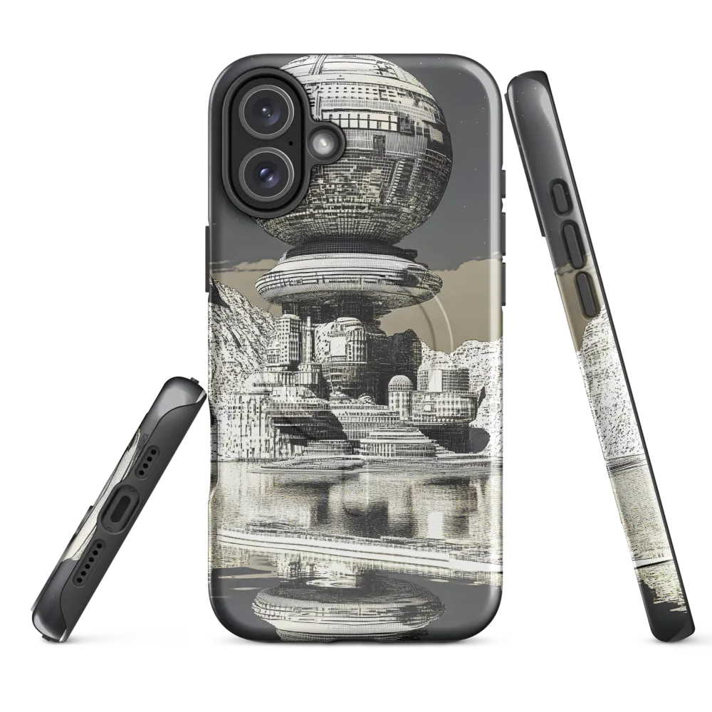 Reflections of a Futuristic Dreamscape | Phone Case |  16 Plus | MagSafe® Tough Case | Glossy