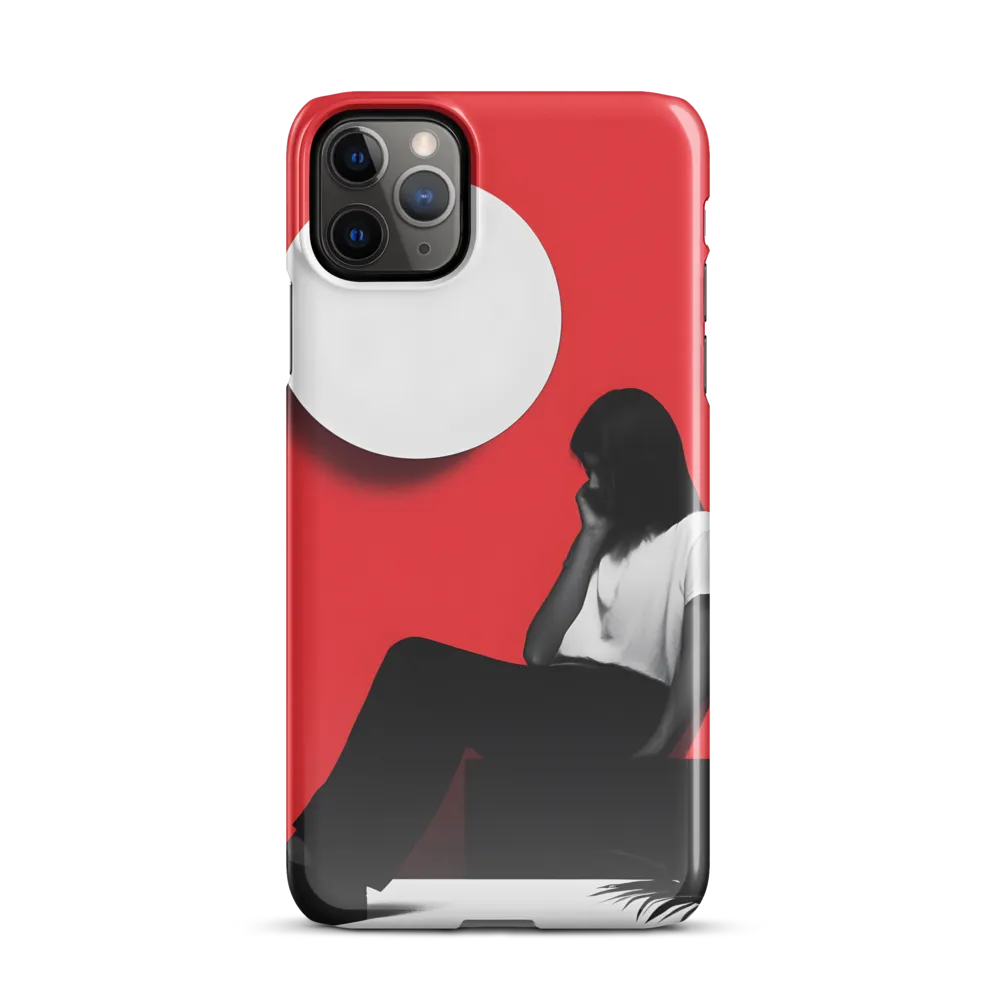 Contemplation in Red | Phone Case |  11 Pro Max | Snap Case | Glossy