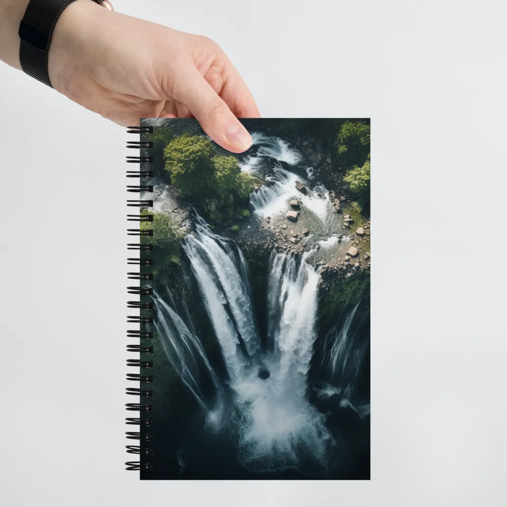 Nature's Power: The Cascading Waterfall | Spiral Notebook