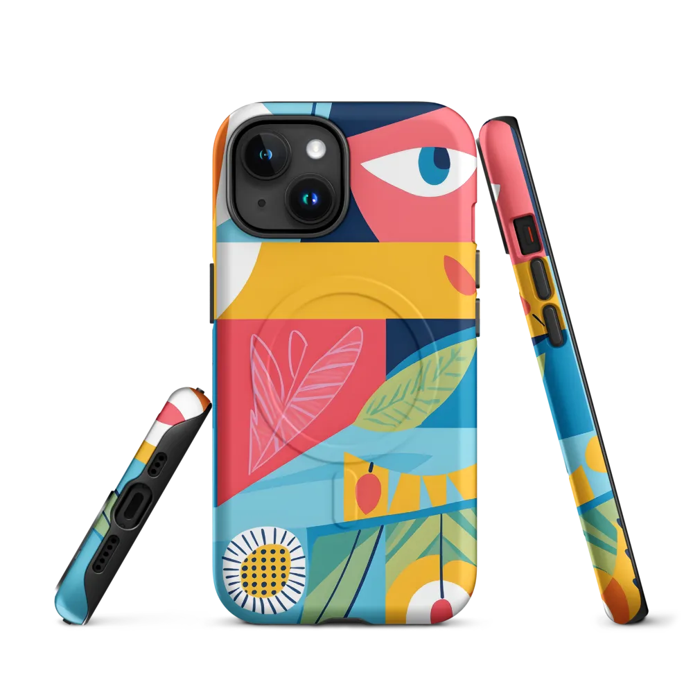 Vibrant Geometric Visage