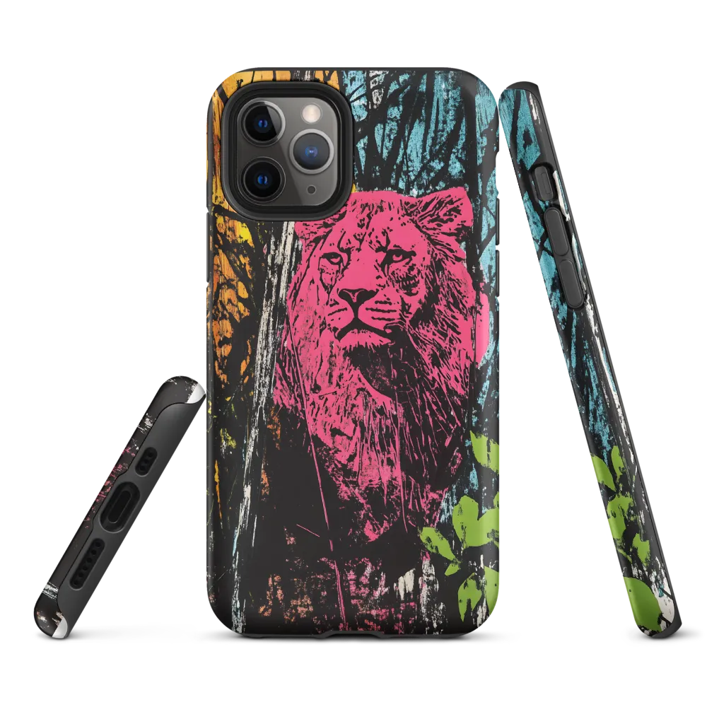 Fierce Vibrance: The Pink Lion