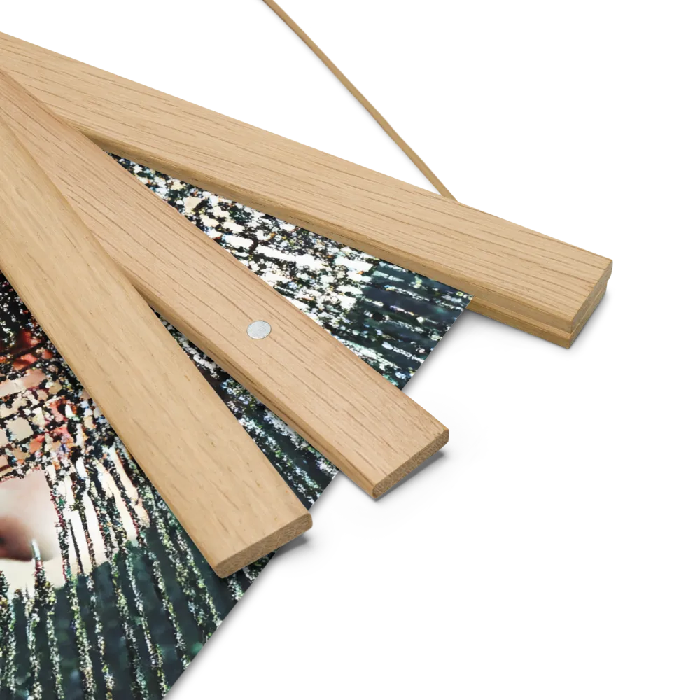 Fractured Identity | Poster With Oak Wood Hanger | 10″×10″