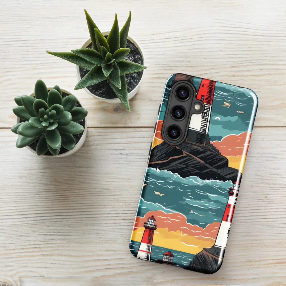 Lighthouses in a Whimsical Ocean