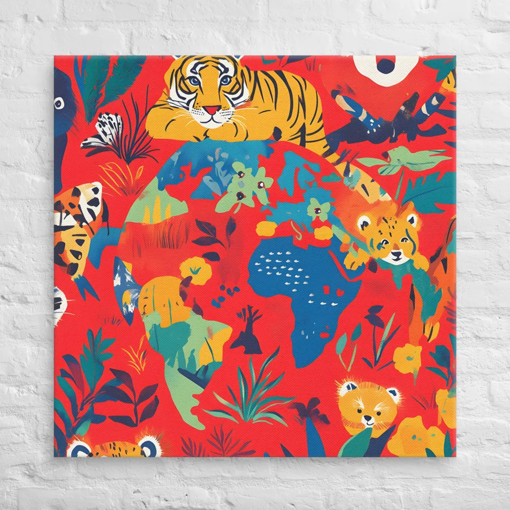 Wild Wonders of the Globe | Canvas | 37″×37″