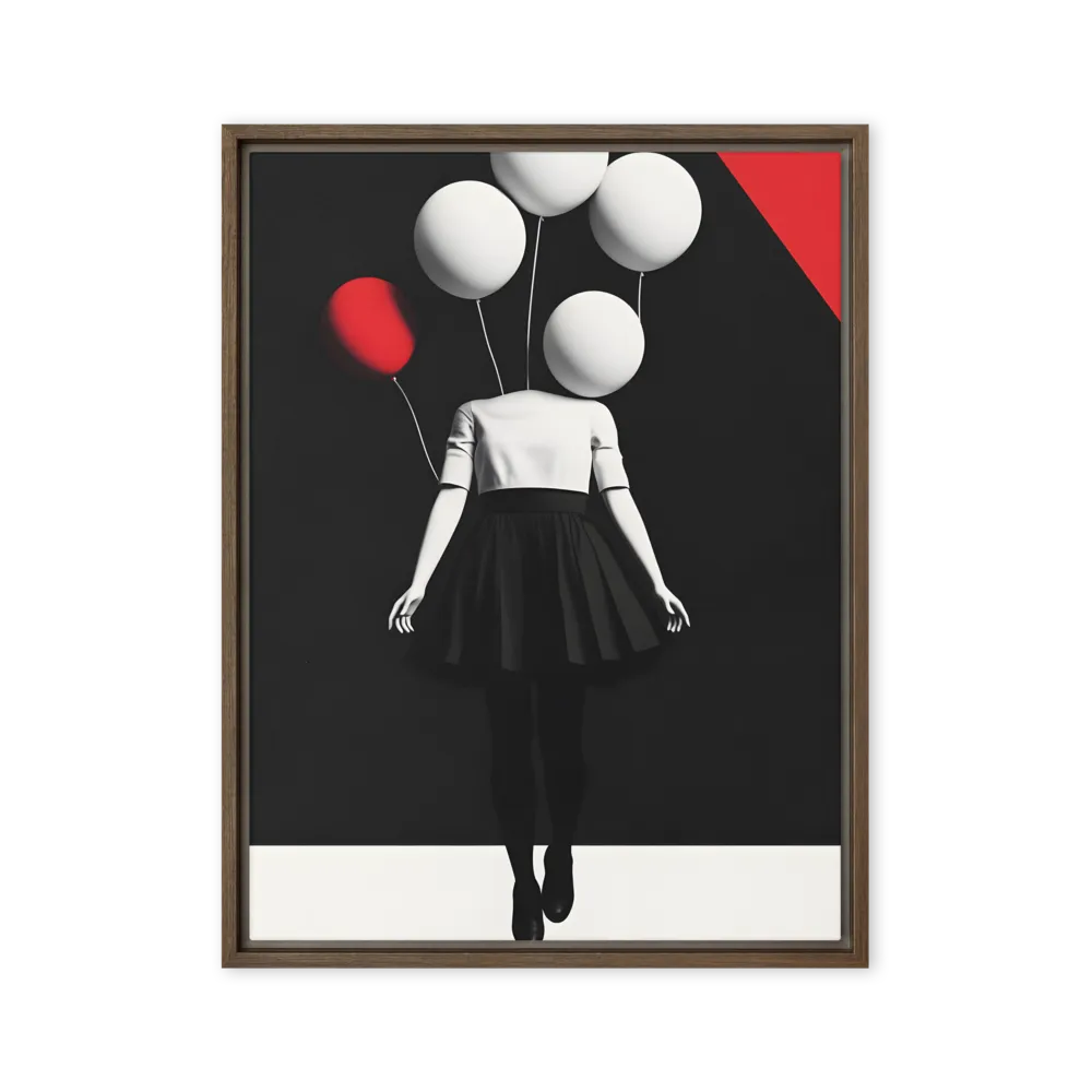 Suspended in Mystery | Canvas with Brown Frame | 24″×32″
